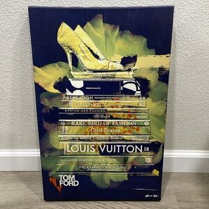 Oliver Gal Green and Yellow Painting Art